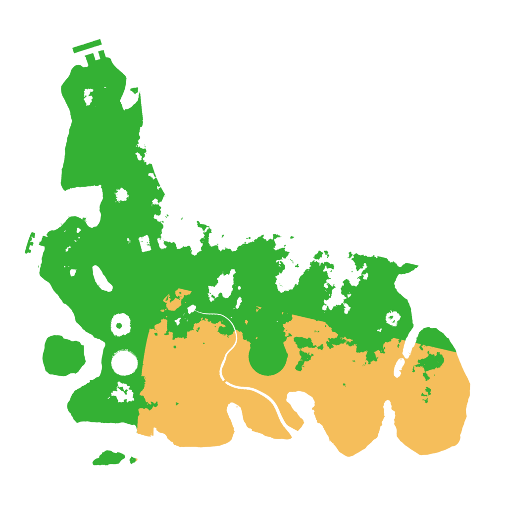 Biome Rust Map: Procedural Map, Size: 3500, Seed: 709