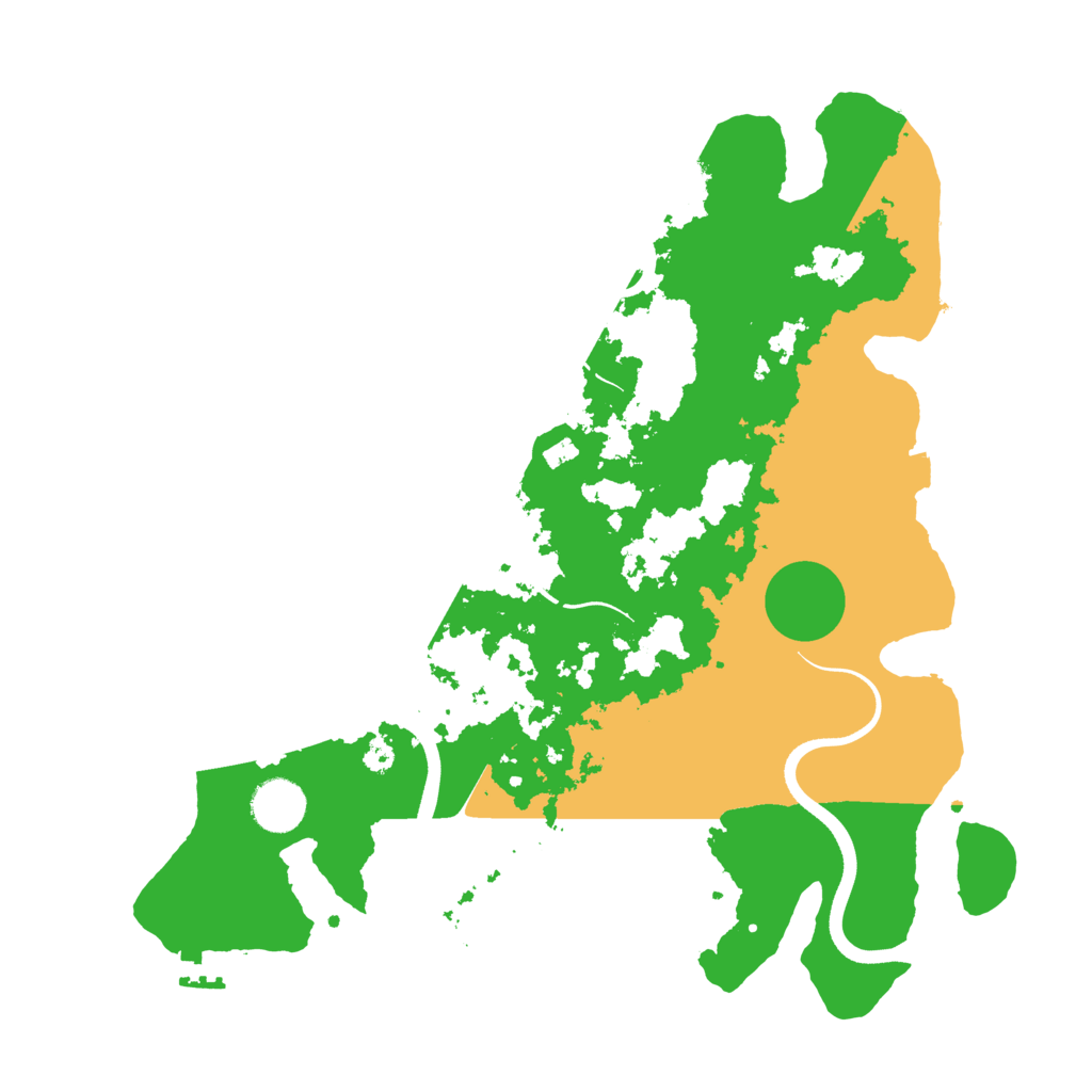 Biome Rust Map: Procedural Map, Size: 3600, Seed: 470815108