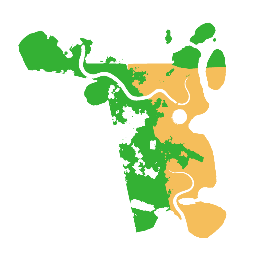 Biome Rust Map: Procedural Map, Size: 3000, Seed: 623221