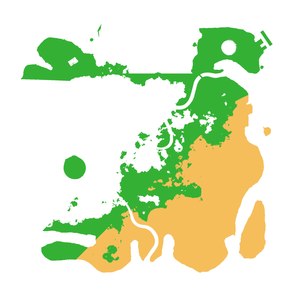Biome Rust Map: Procedural Map, Size: 3500, Seed: 1354