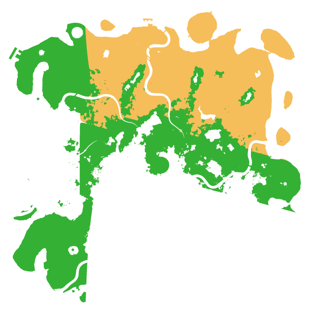 Biome Rust Map: Procedural Map, Size: 5000, Seed: 49526