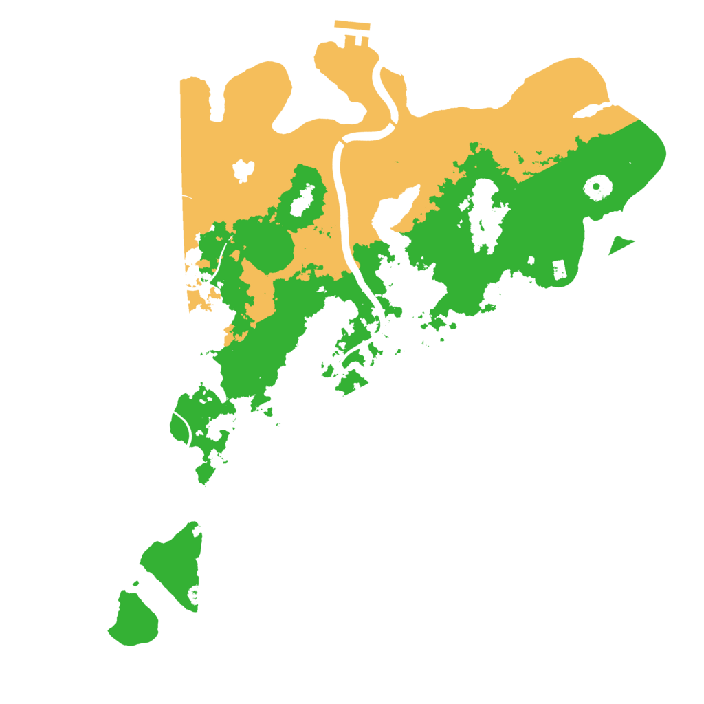 Biome Rust Map: Procedural Map, Size: 4000, Seed: 205