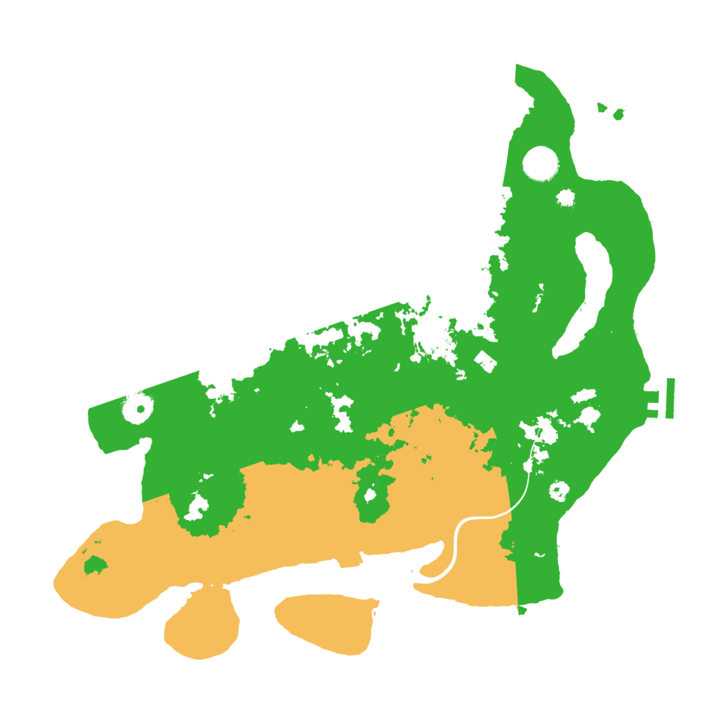 Biome Rust Map: Procedural Map, Size: 3550, Seed: 791666