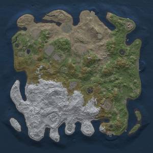 Thumbnail Rust Map: Procedural Map, Size: 4000, Seed: 3, 18 Monuments