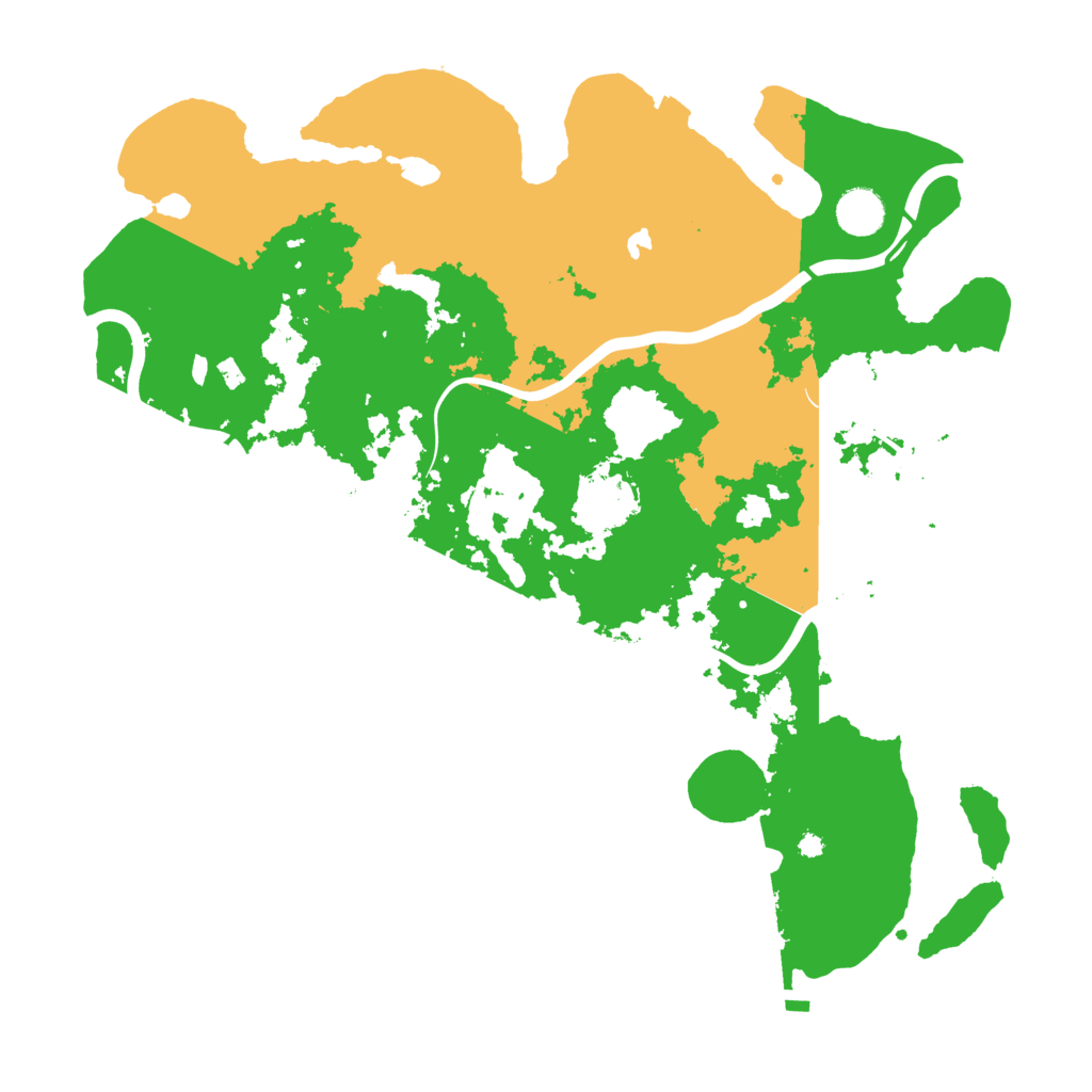 Biome Rust Map: Procedural Map, Size: 4000, Seed: 3