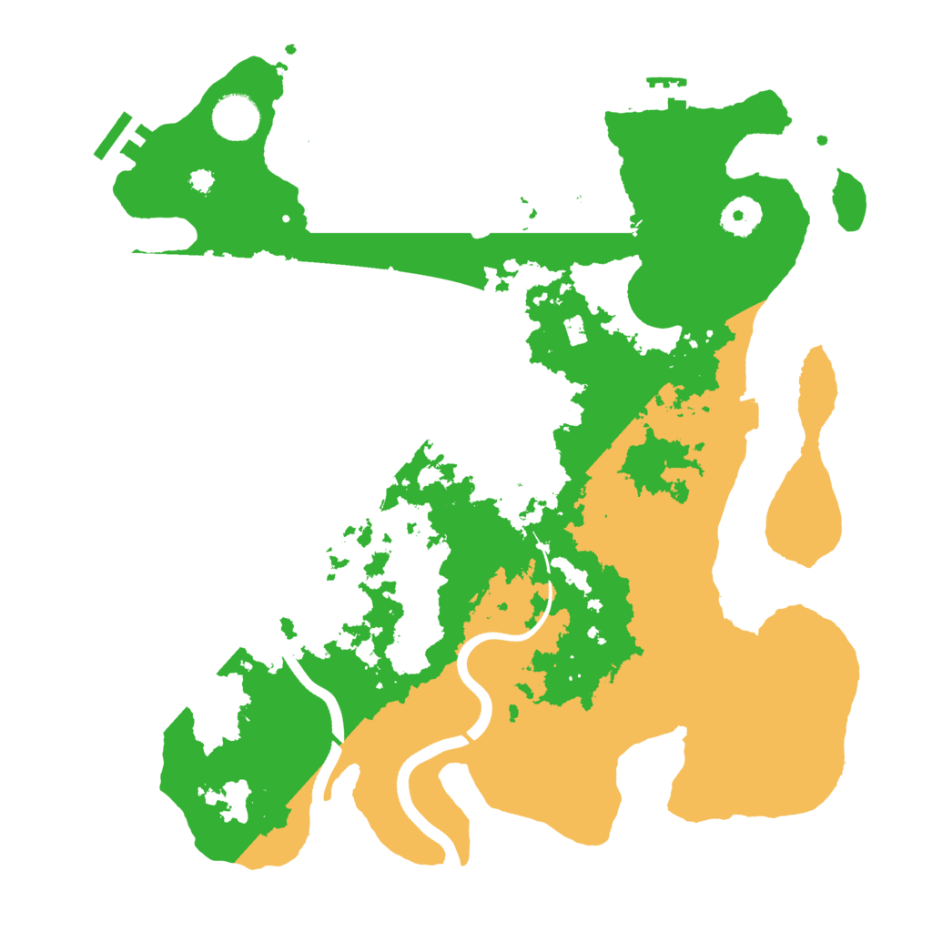 Biome Rust Map: Procedural Map, Size: 3550, Seed: 215834