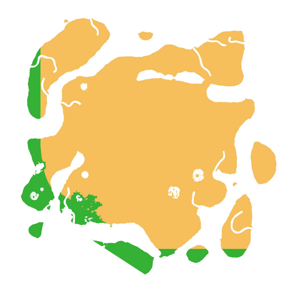 Biome Rust Map: Procedural Map, Size: 3600, Seed: 25470
