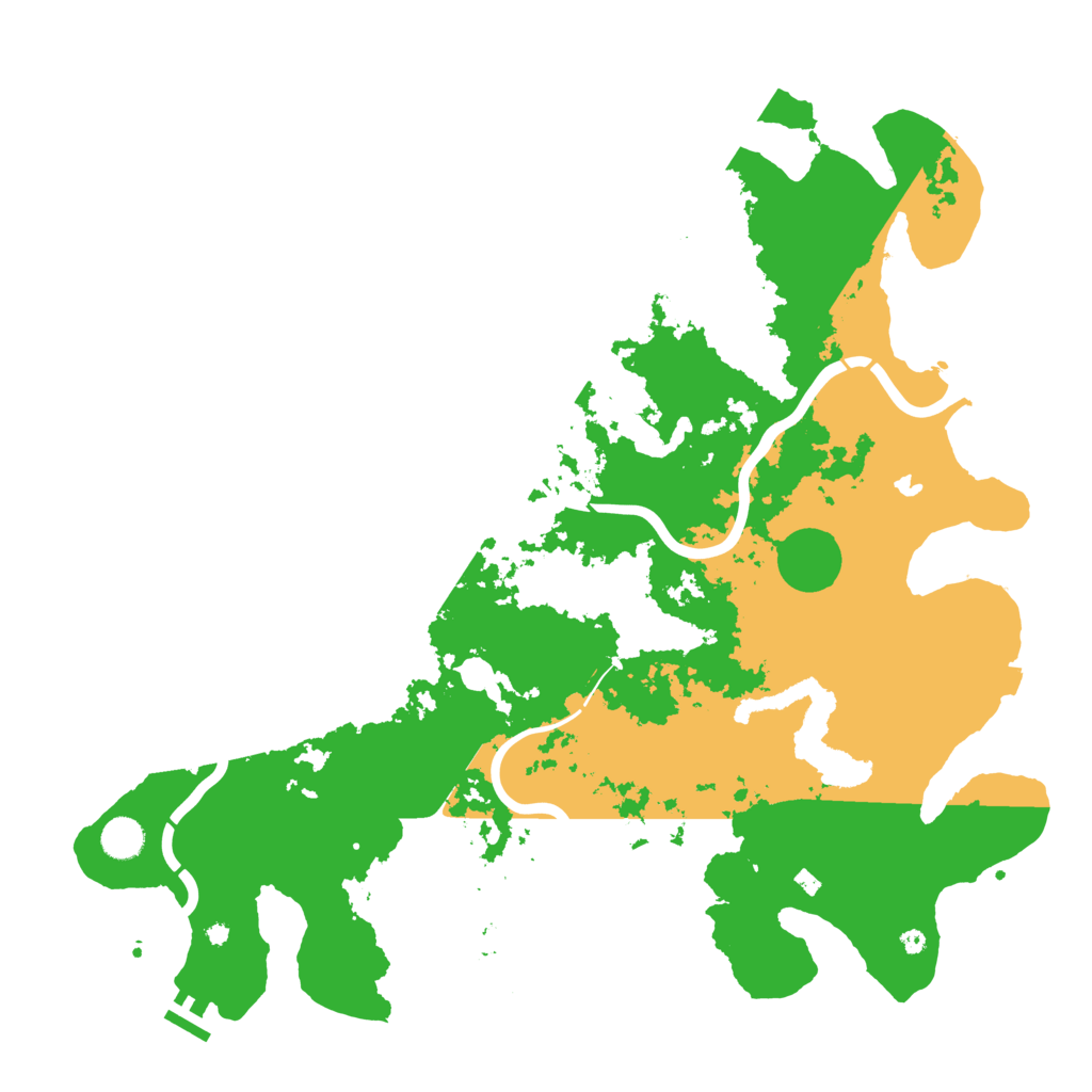 Biome Rust Map: Procedural Map, Size: 4500, Seed: 15010