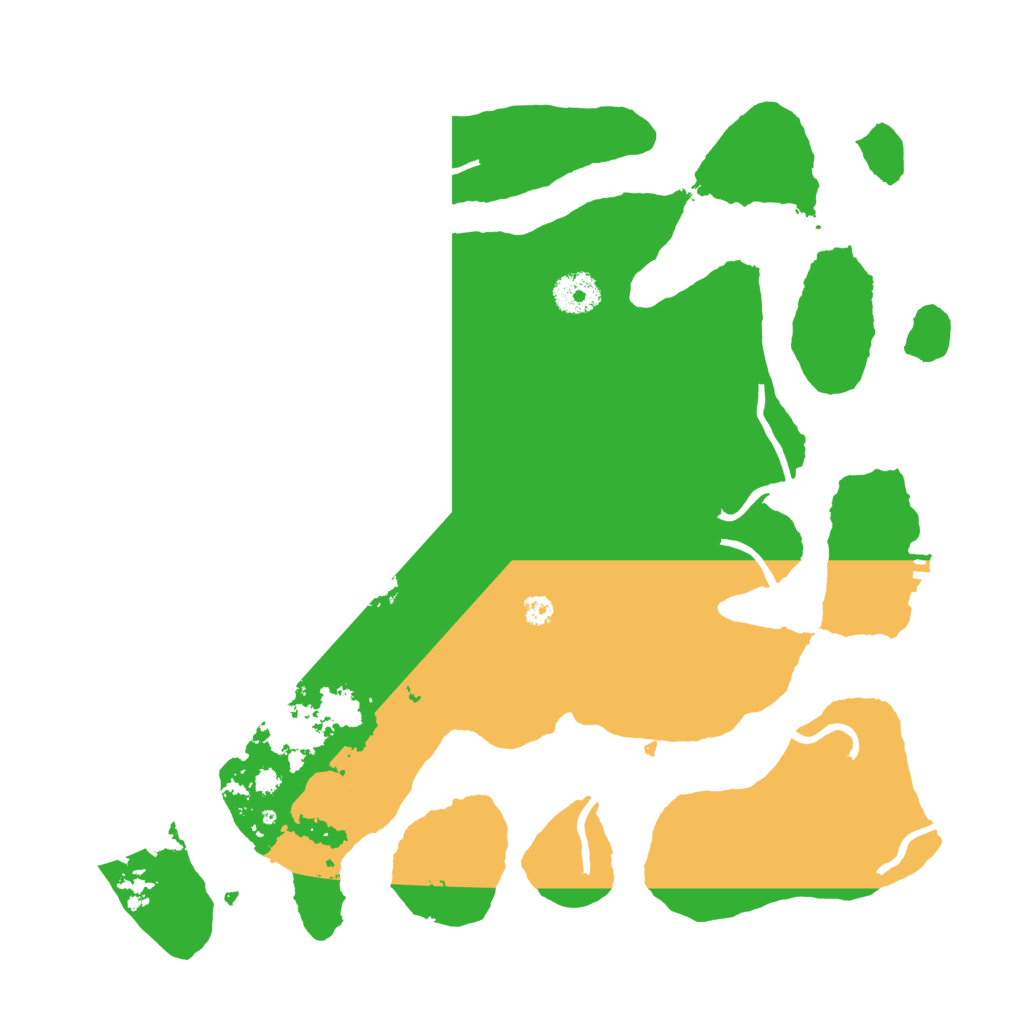 Biome Rust Map: Procedural Map, Size: 3500, Seed: 21474