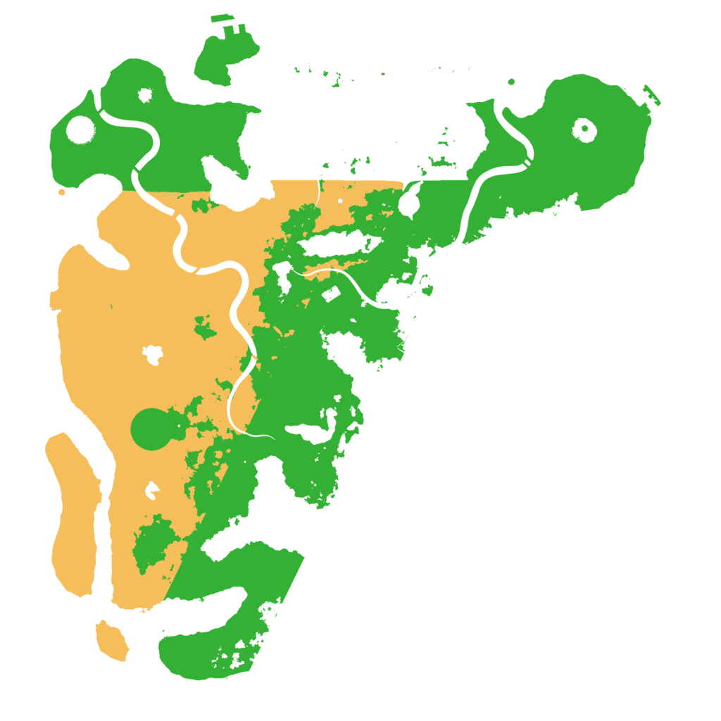 Biome Rust Map: Procedural Map, Size: 4500, Seed: 10
