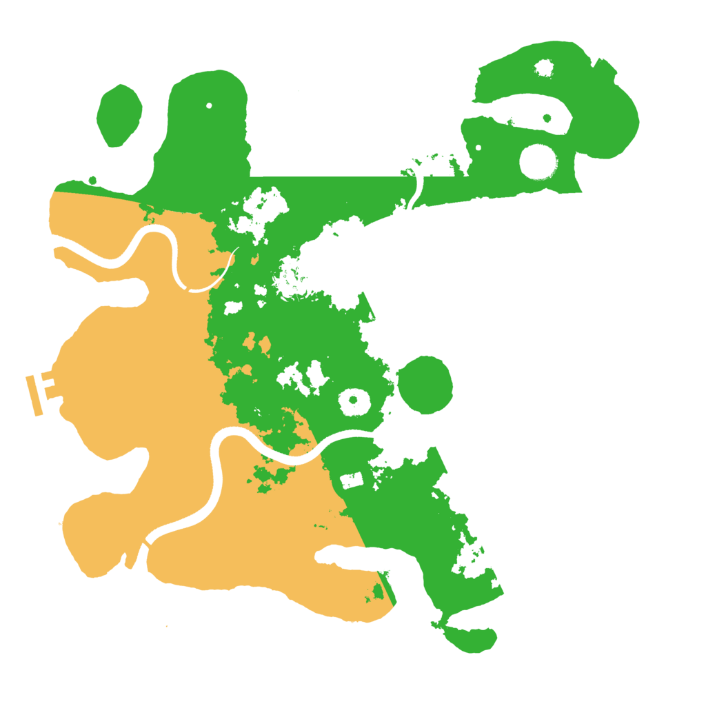 Biome Rust Map: Procedural Map, Size: 3500, Seed: 168