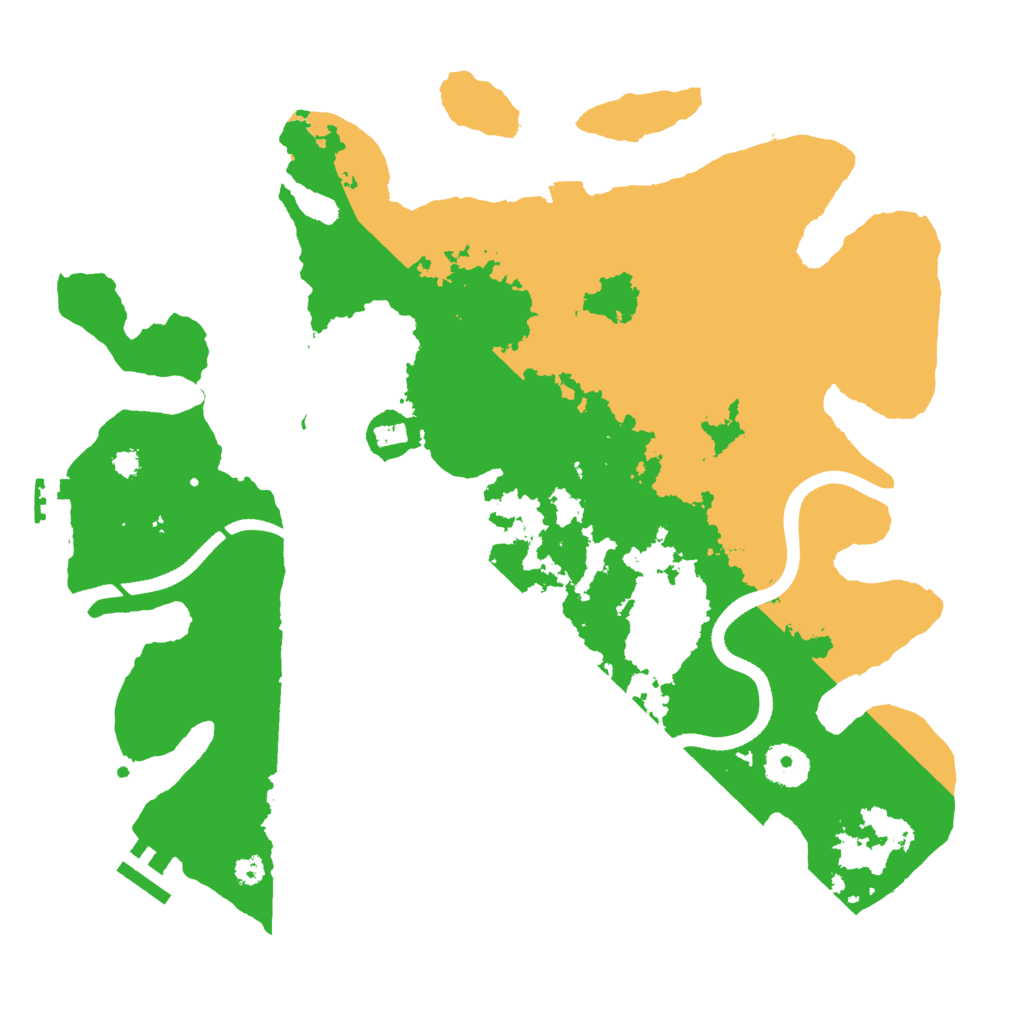 Biome Rust Map: Procedural Map, Size: 3500, Seed: 1377080222
