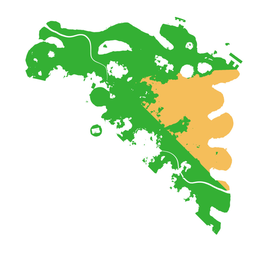 Biome Rust Map: Procedural Map, Size: 3550, Seed: 364253