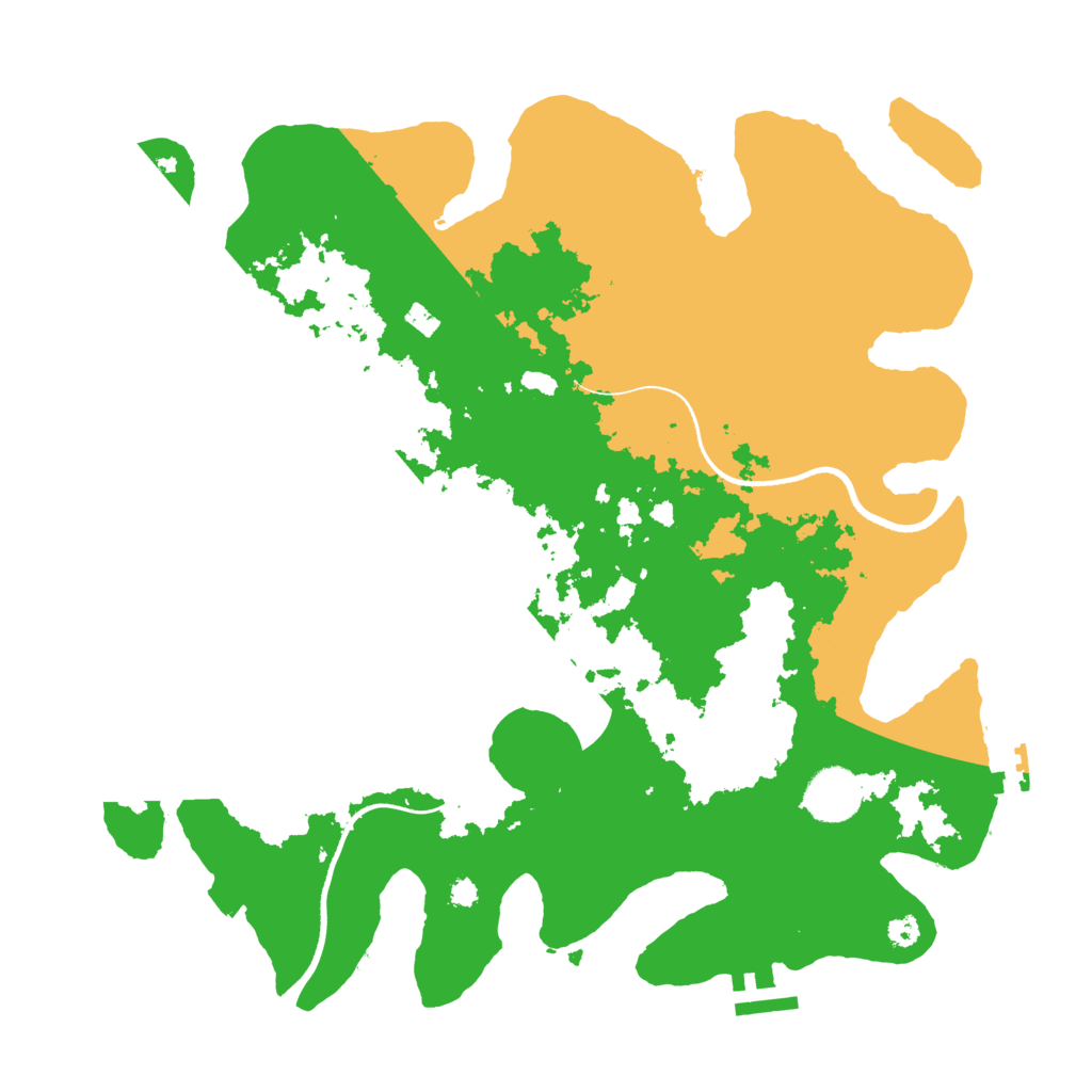 Biome Rust Map: Procedural Map, Size: 3500, Seed: 57894