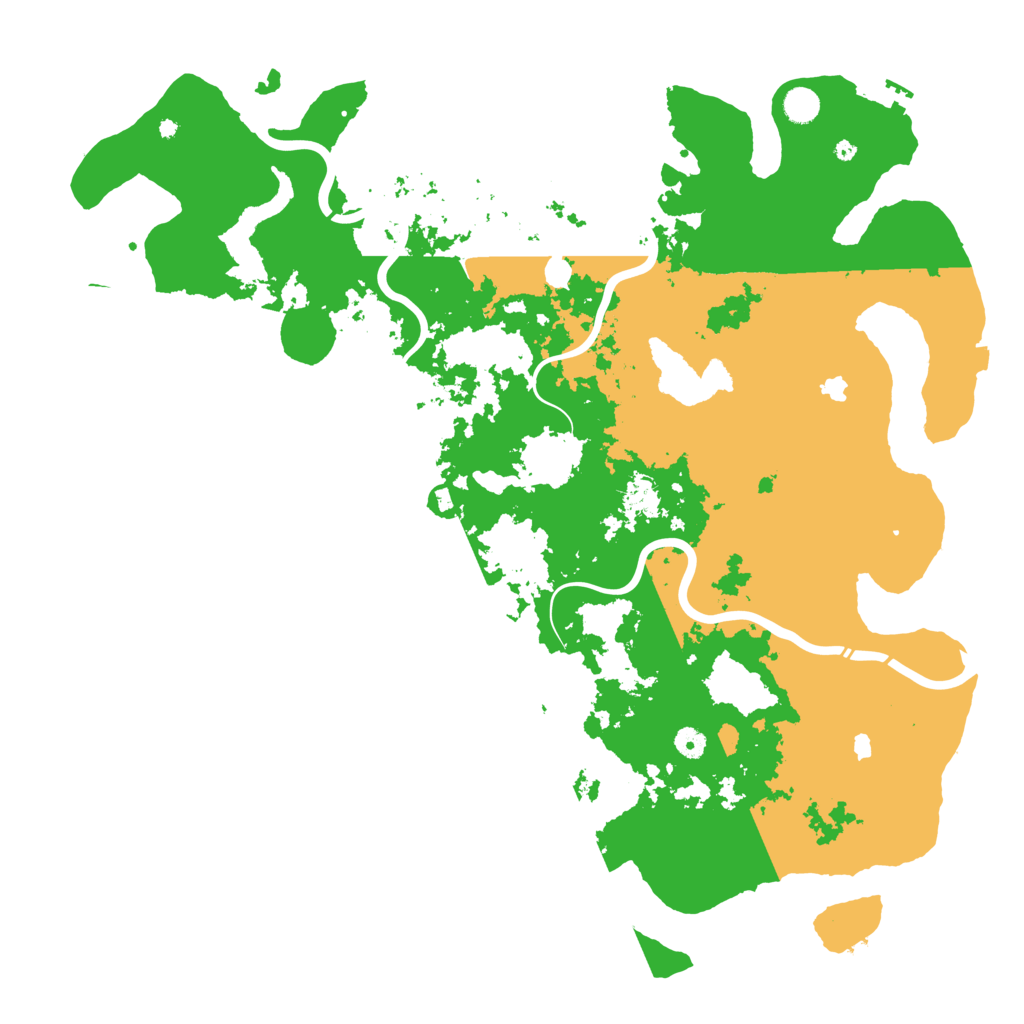 Biome Rust Map: Procedural Map, Size: 5000, Seed: 121615437