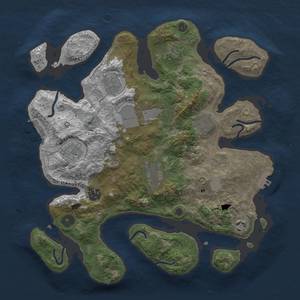 Thumbnail Rust Map: Procedural Map, Size: 3500, Seed: 1578, 16 Monuments