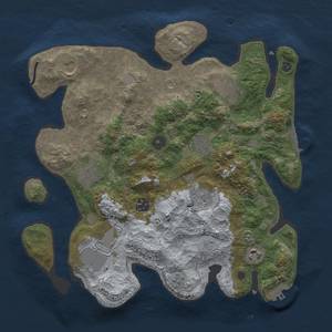 Thumbnail Rust Map: Procedural Map, Size: 3500, Seed: 63165023, 16 Monuments