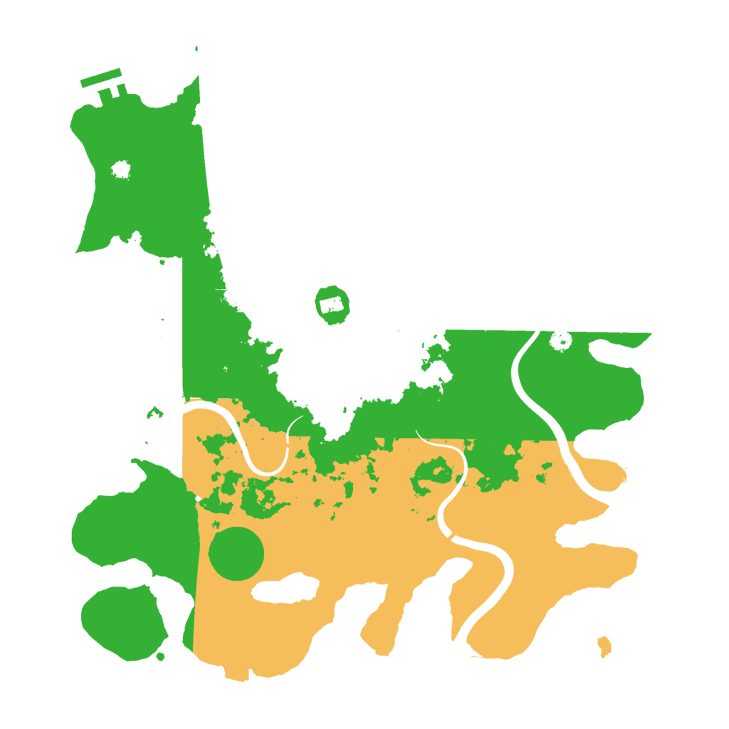 Biome Rust Map: Procedural Map, Size: 3550, Seed: 75303