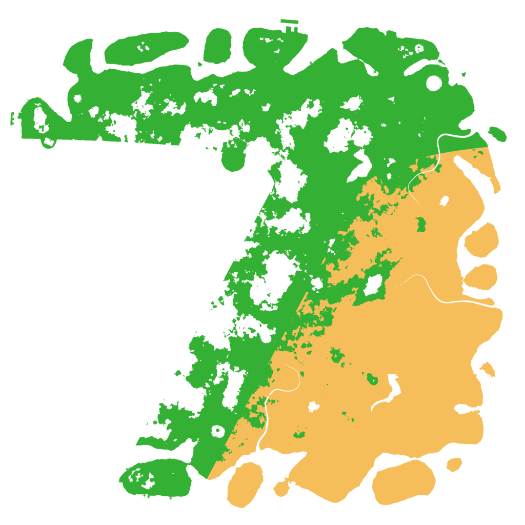 Biome Rust Map: Procedural Map, Size: 6000, Seed: 4554
