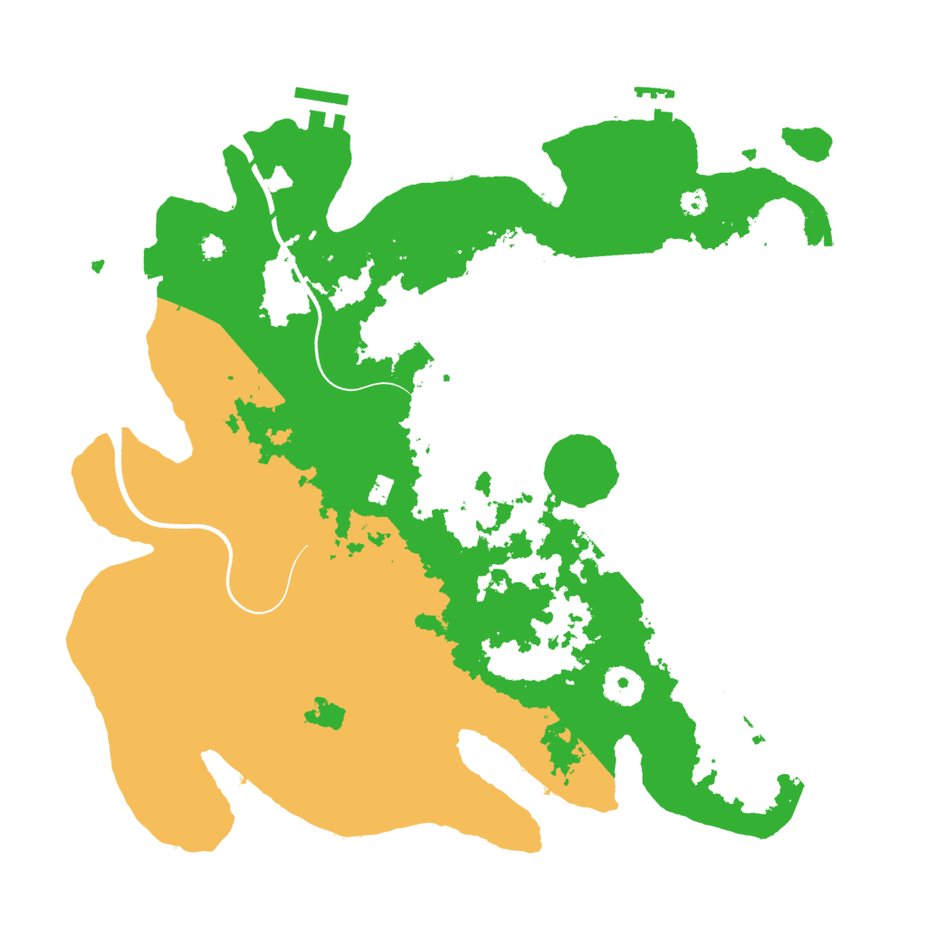 Biome Rust Map: Procedural Map, Size: 3500, Seed: 105258674
