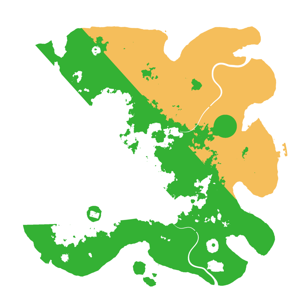 Biome Rust Map: Procedural Map, Size: 3500, Seed: 1984