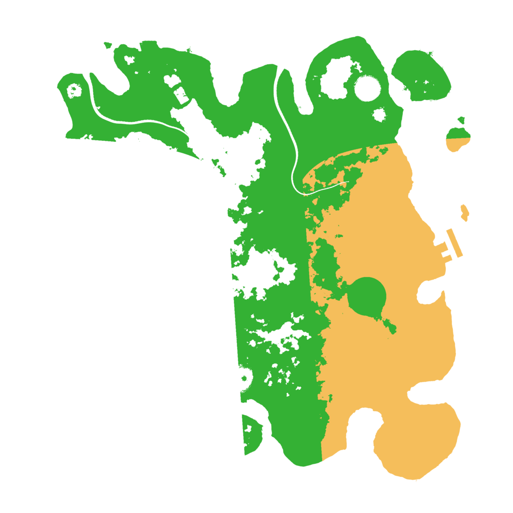 Biome Rust Map: Procedural Map, Size: 3500, Seed: 100