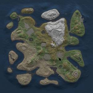 Thumbnail Rust Map: Procedural Map, Size: 3500, Seed: 391579136, 16 Monuments