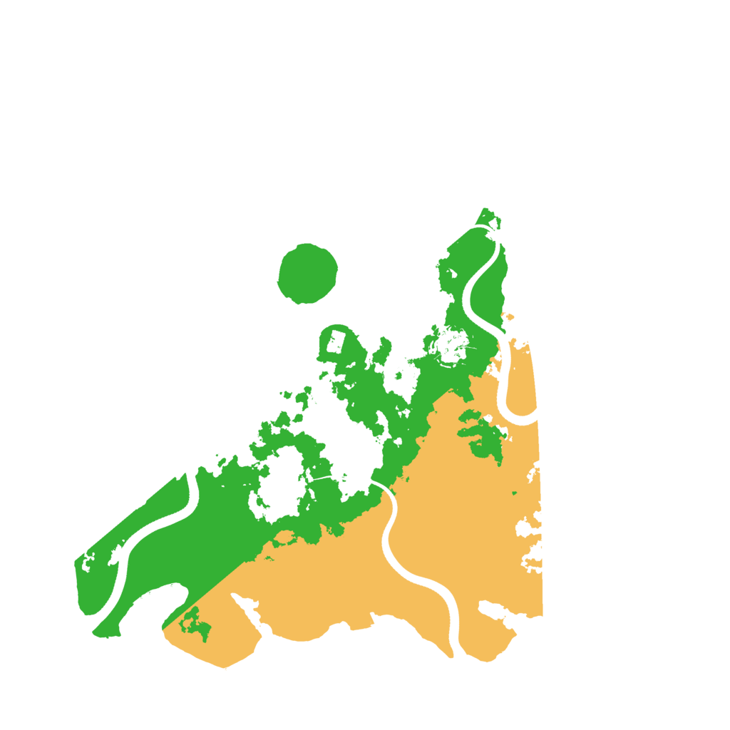 Biome Rust Map: Procedural Map, Size: 3500, Seed: 35413456