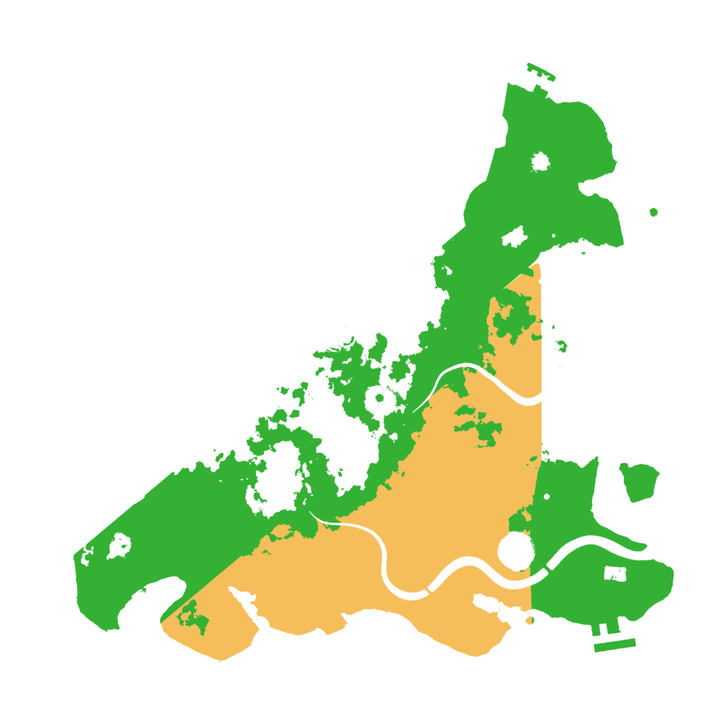 Biome Rust Map: Procedural Map, Size: 3500, Seed: 35413456