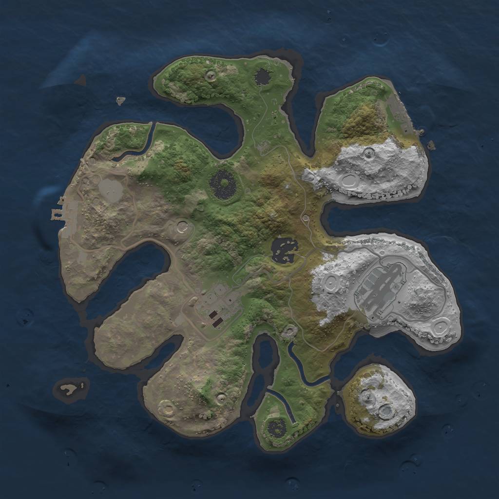 Rust Map: Procedural Map, Size: 2700, Seed: 62212228, 11 Monuments