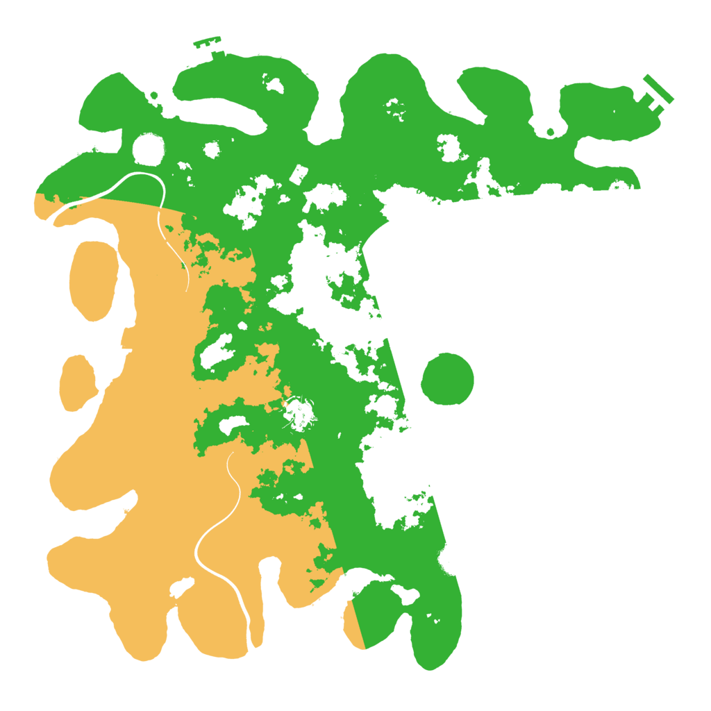 Biome Rust Map: Procedural Map, Size: 3900, Seed: 45245