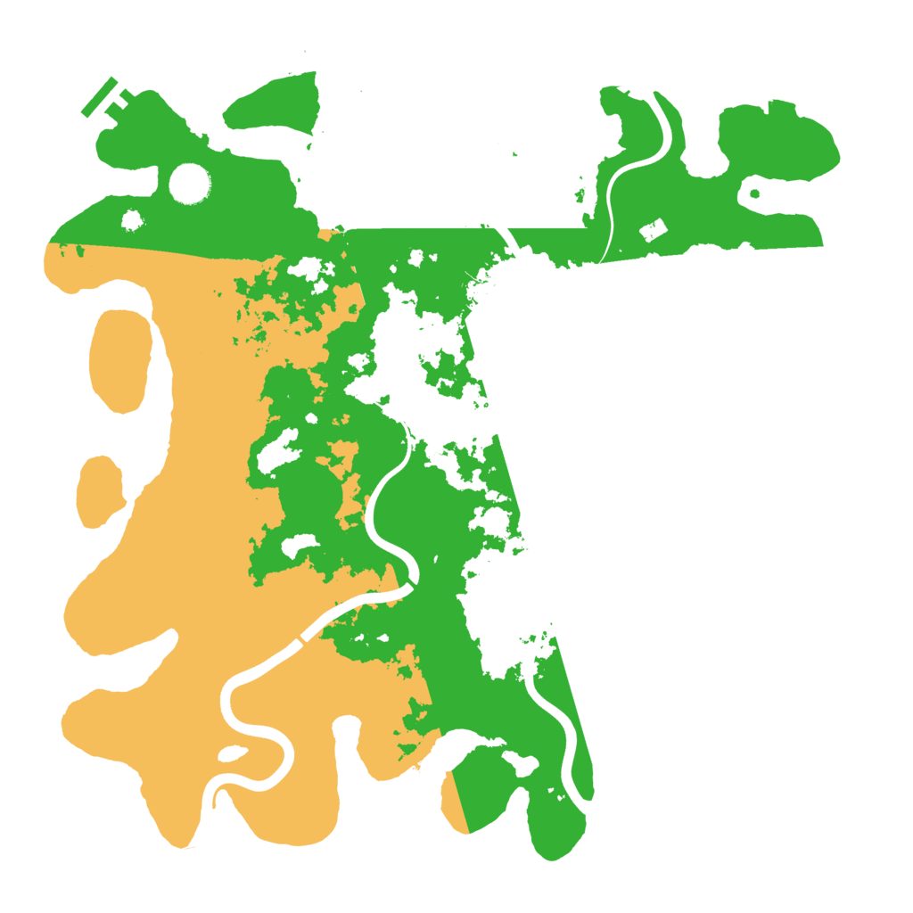 Biome Rust Map: Procedural Map, Size: 3900, Seed: 45245