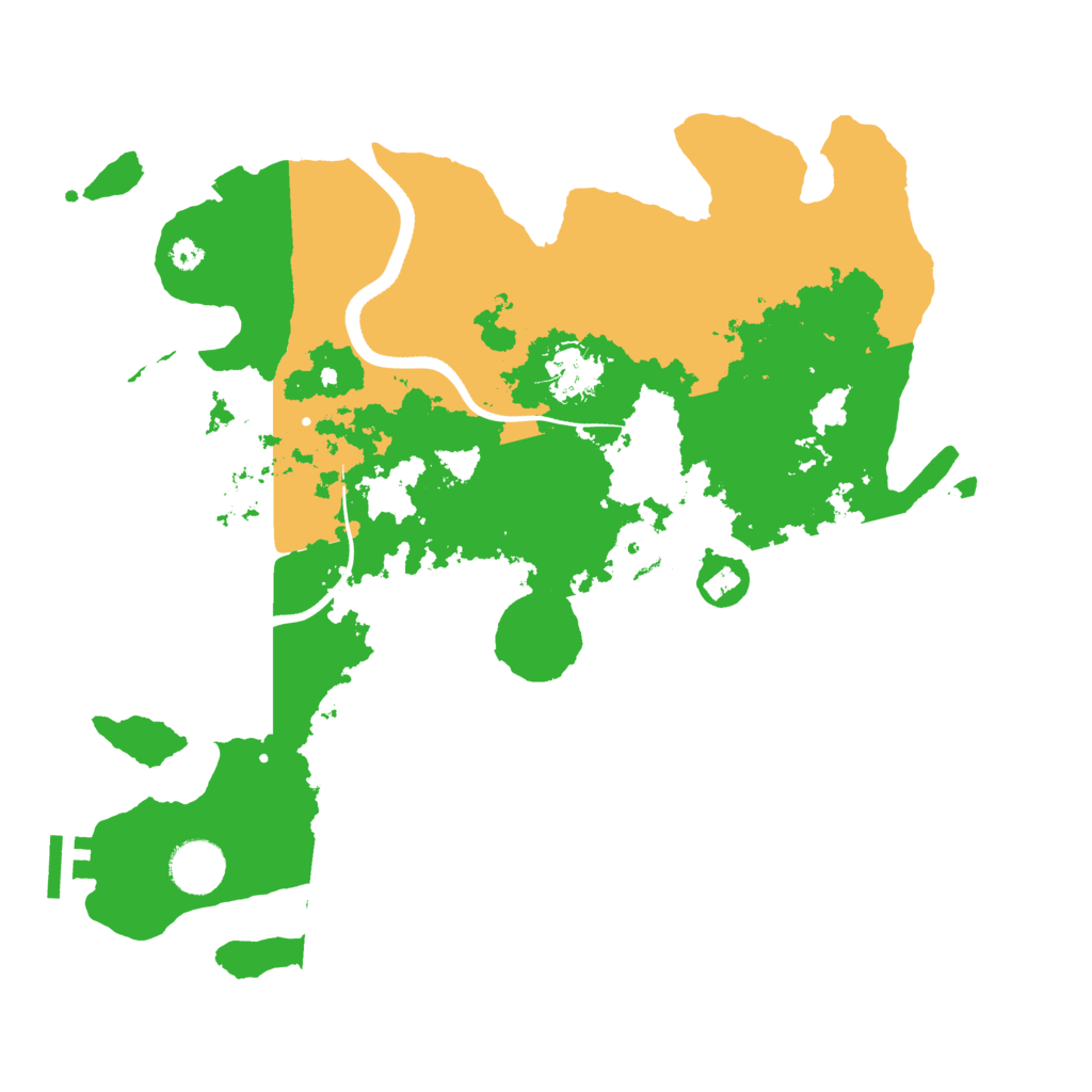 Biome Rust Map: Procedural Map, Size: 3500, Seed: 453