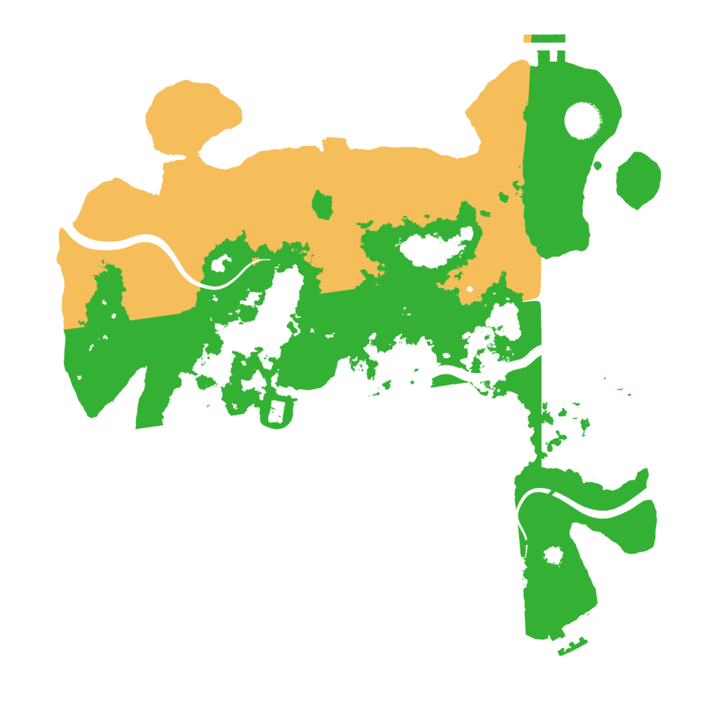 Biome Rust Map: Procedural Map, Size: 3500, Seed: 52843123