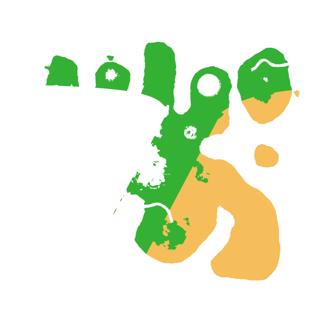 Biome Rust Map: Procedural Map, Size: 2500, Seed: 1231134