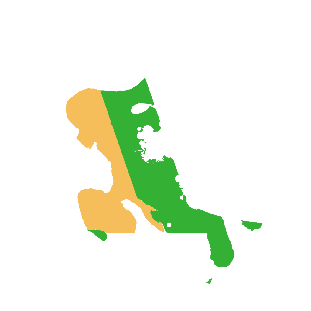 Biome Rust Map: Procedural Map, Size: 2000, Seed: 241221