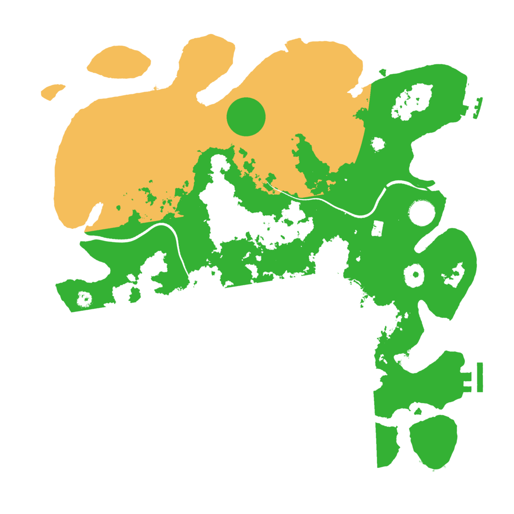 Biome Rust Map: Procedural Map, Size: 3500, Seed: 45338