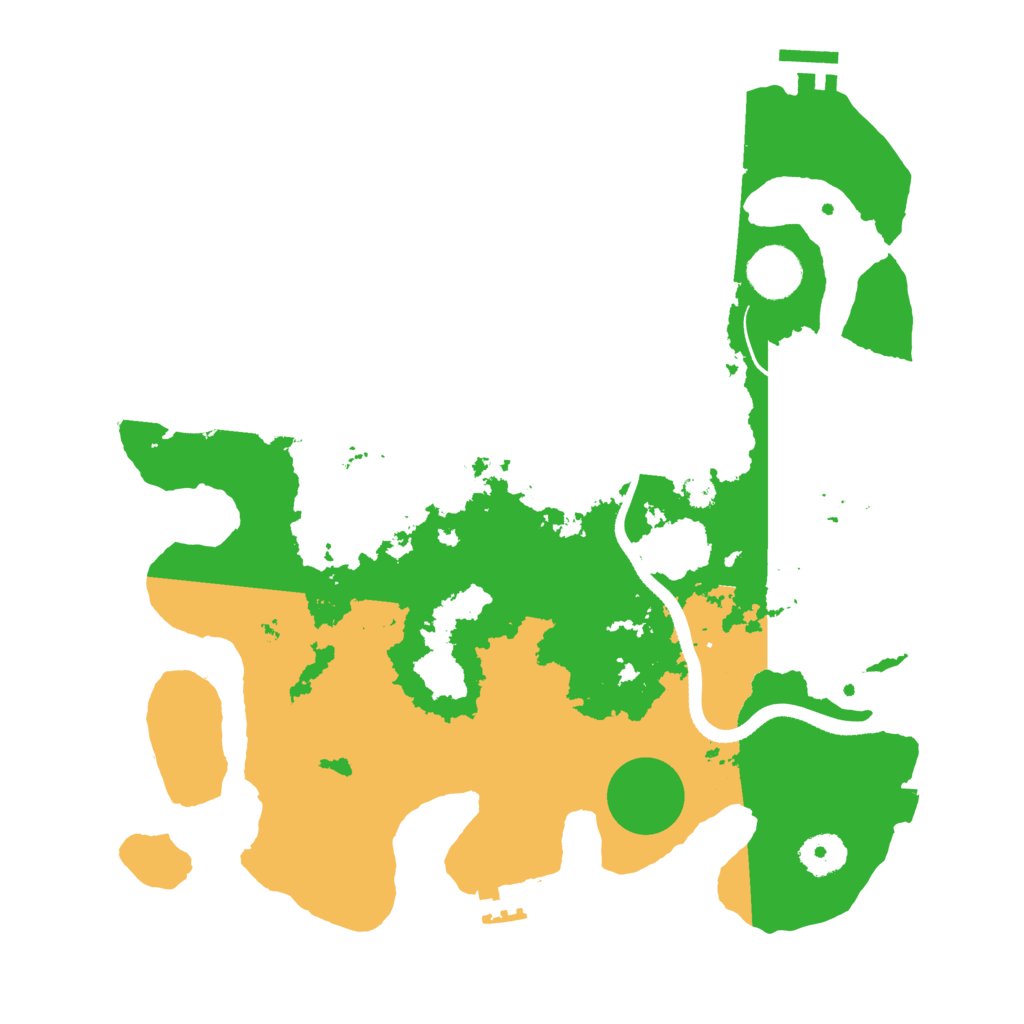 Biome Rust Map: Procedural Map, Size: 3500, Seed: 688