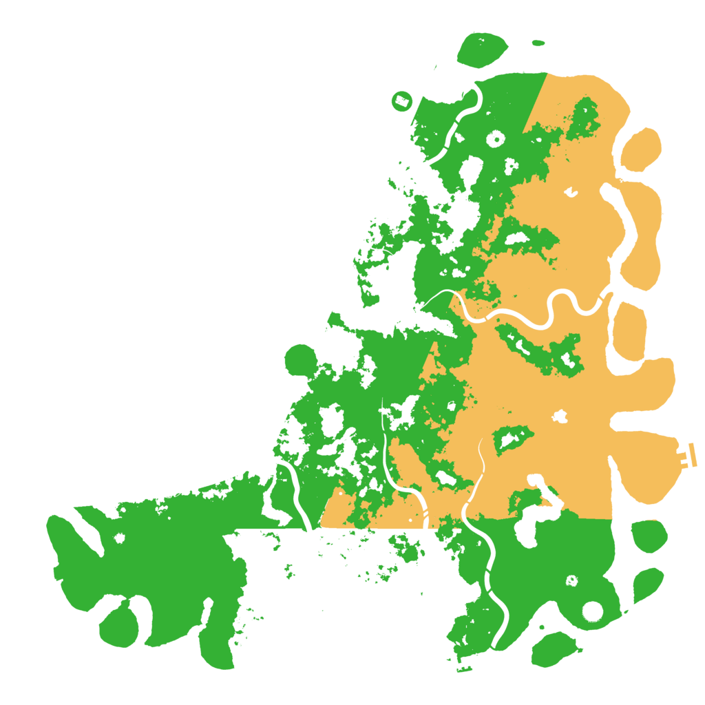 Biome Rust Map: Procedural Map, Size: 6000, Seed: 612351