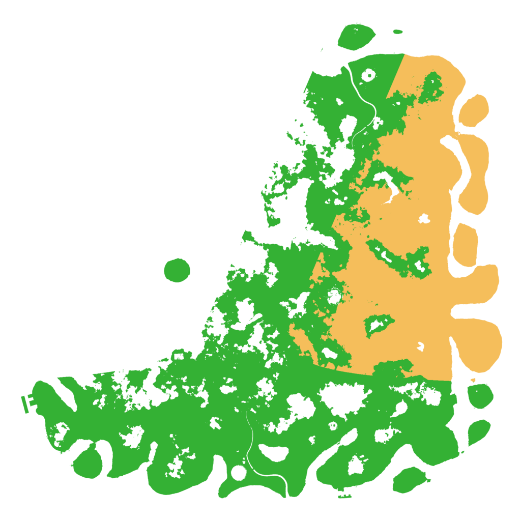 Biome Rust Map: Procedural Map, Size: 6000, Seed: 612351