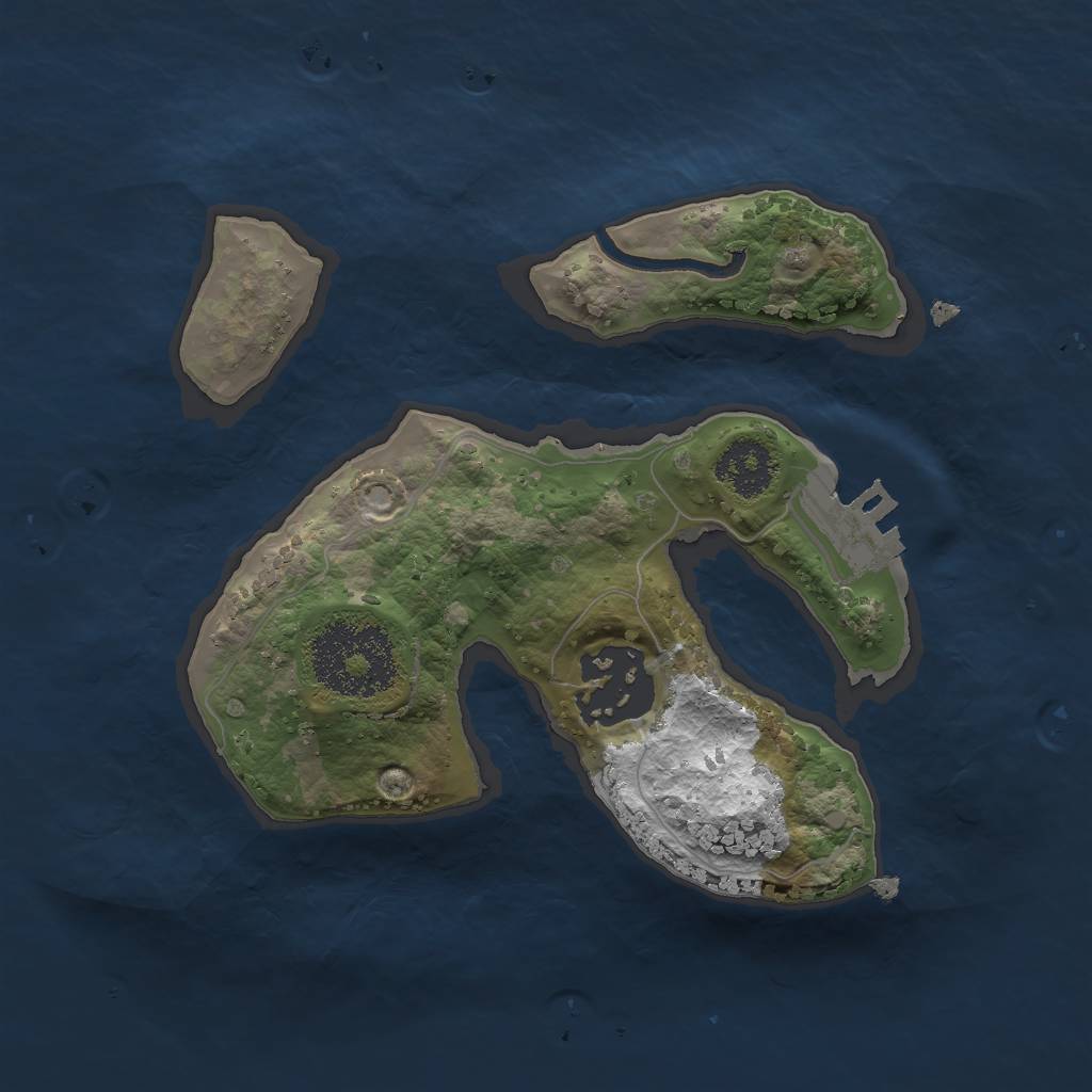 Rust Map: Procedural Map, Size: 2000, Seed: 732866116, 7 Monuments