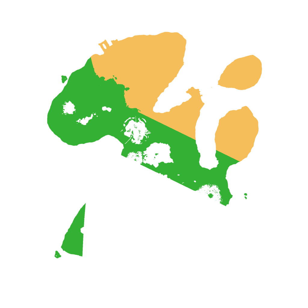 Biome Rust Map: Procedural Map, Size: 2200, Seed: 2076492080