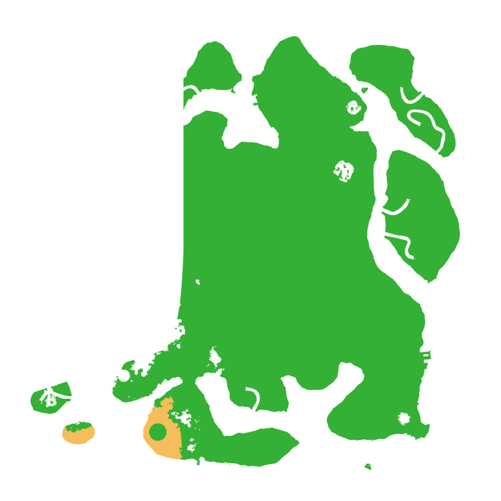 Biome Rust Map: Procedural Map, Size: 3800, Seed: 12743