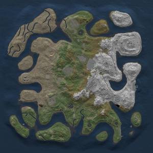 Thumbnail Rust Map: Procedural Map, Size: 4000, Seed: 463871299, 18 Monuments