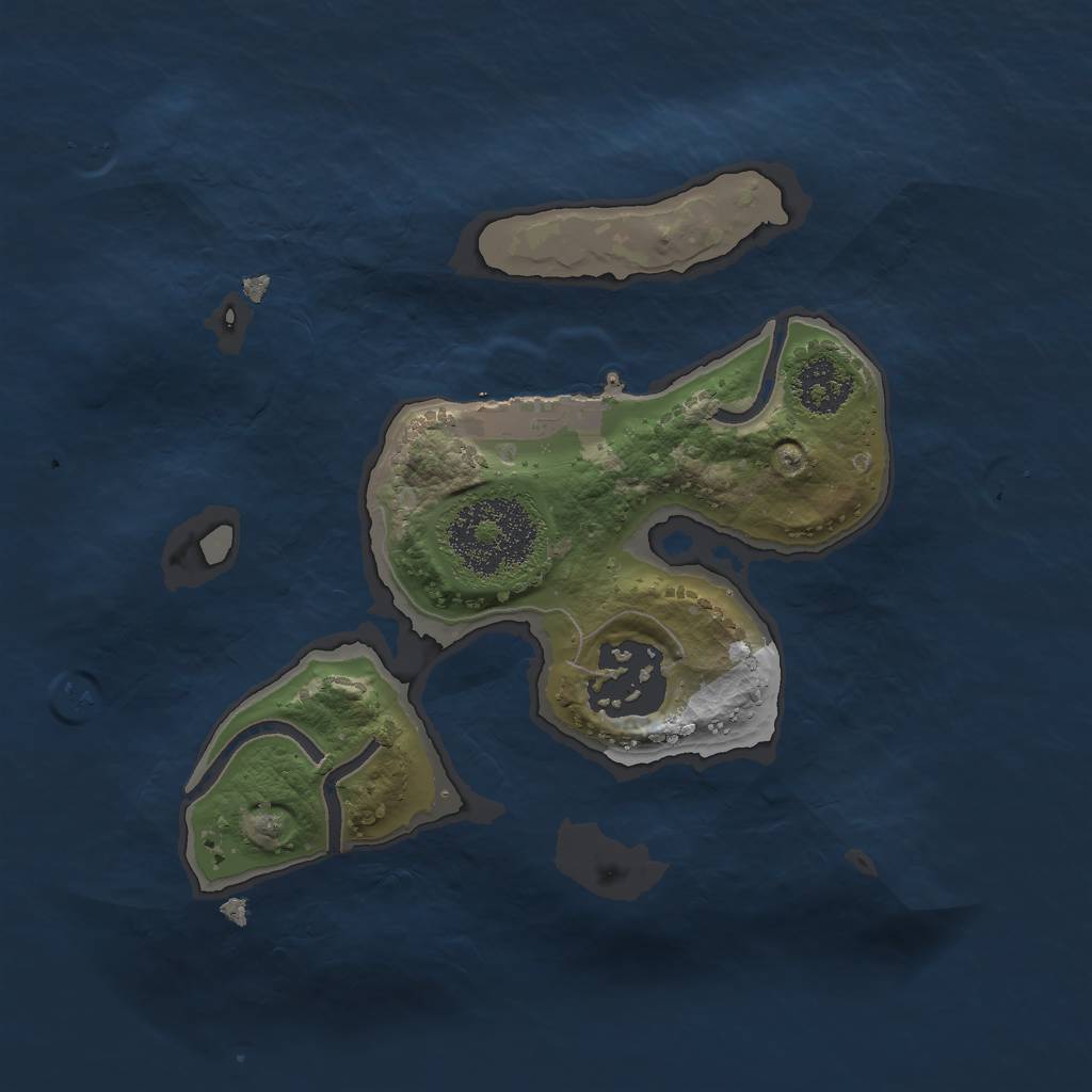 Rust Map: Procedural Map, Size: 2000, Seed: 16, 7 Monuments