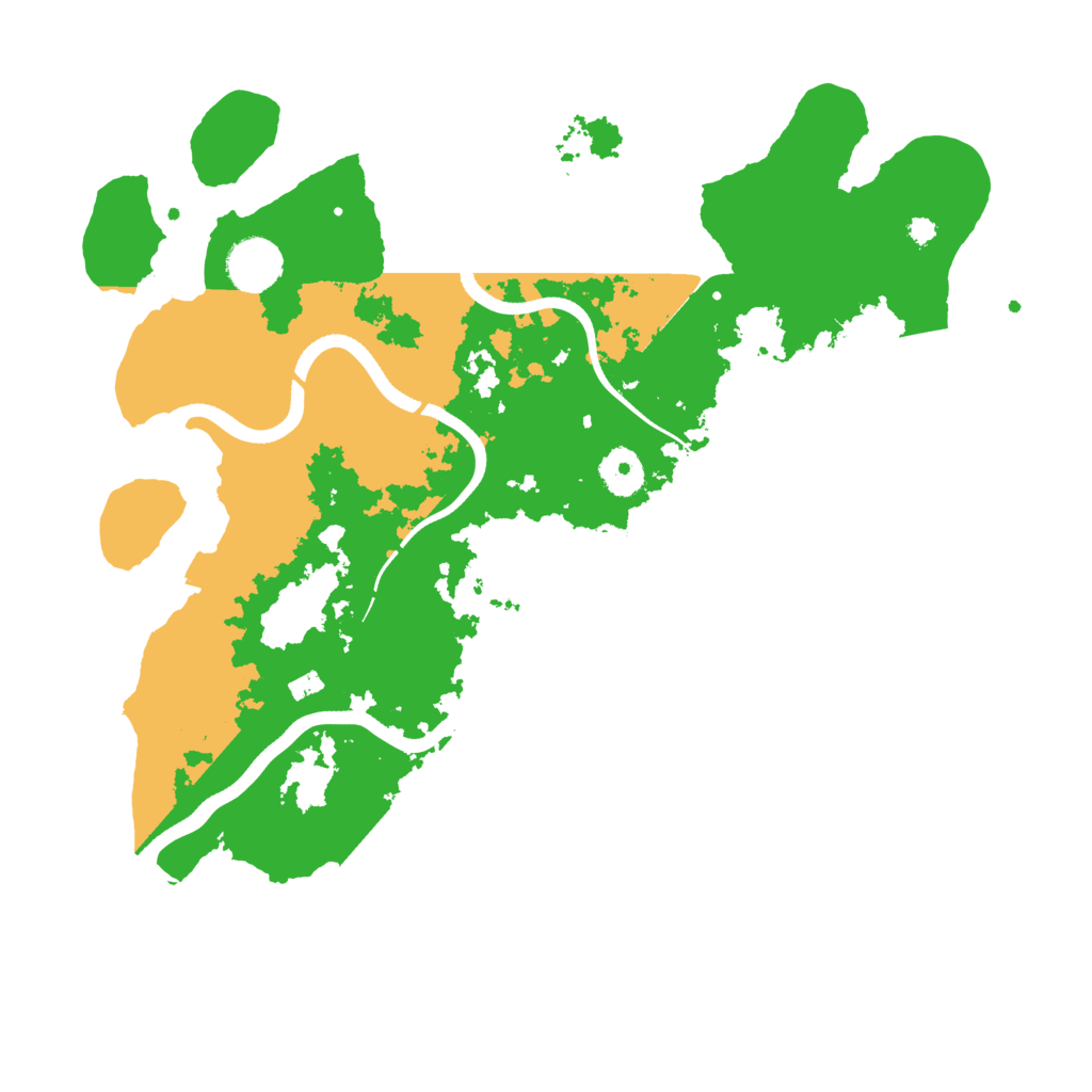 Biome Rust Map: Procedural Map, Size: 3600, Seed: 131846659