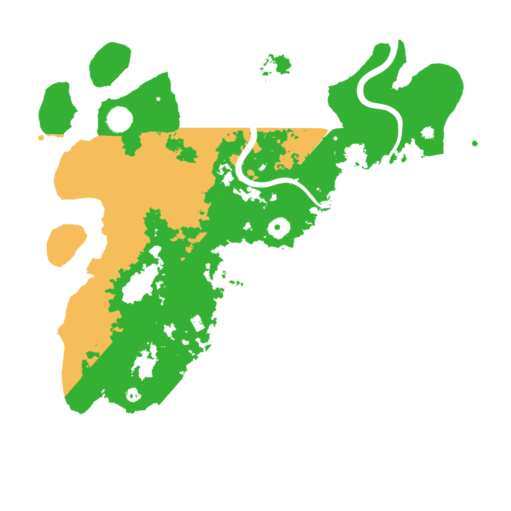 Biome Rust Map: Procedural Map, Size: 3600, Seed: 131846659