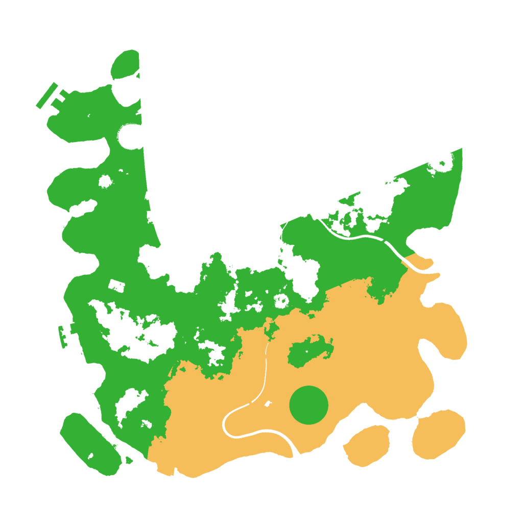 Biome Rust Map: Procedural Map, Size: 3550, Seed: 457440