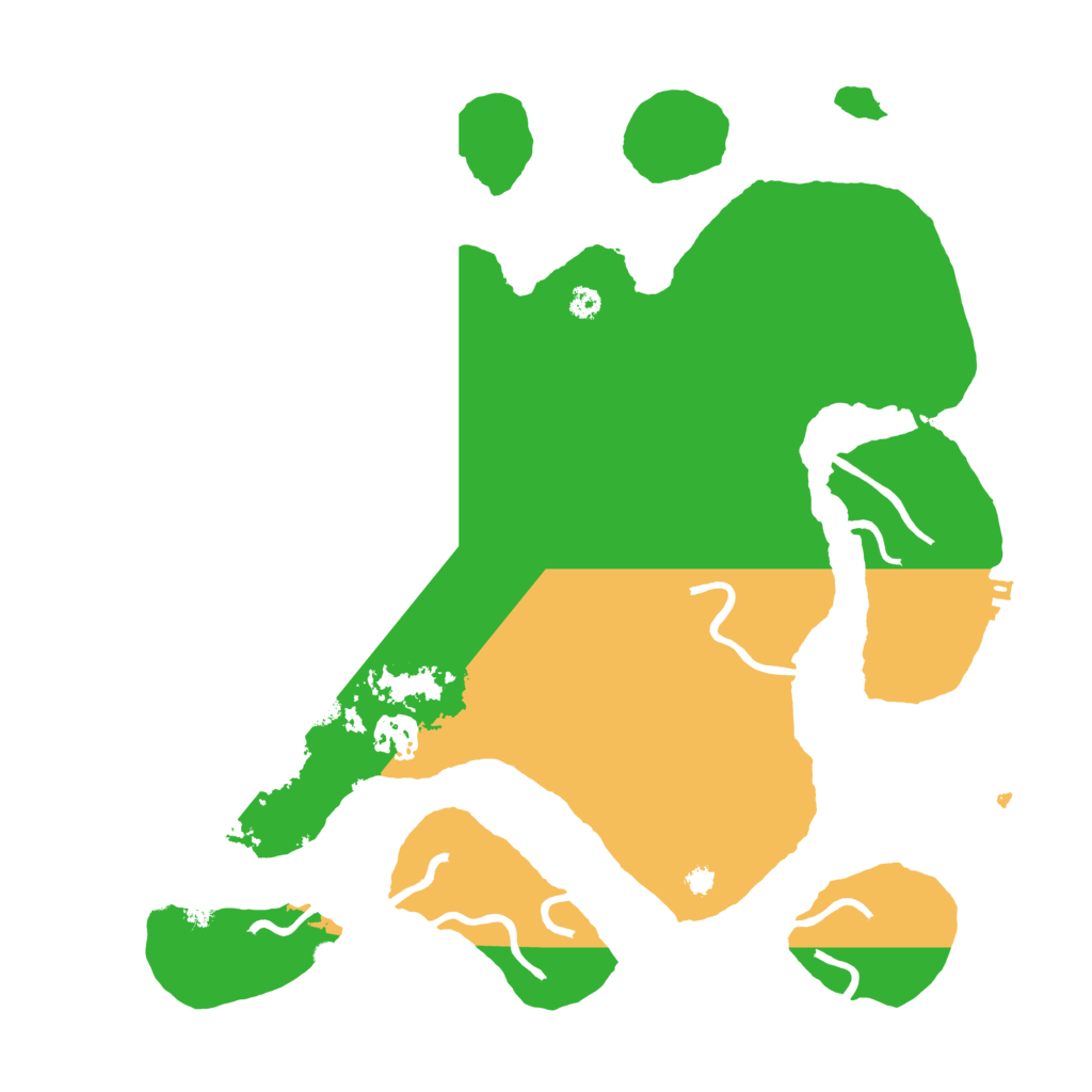 Biome Rust Map: Procedural Map, Size: 3500, Seed: 517626000