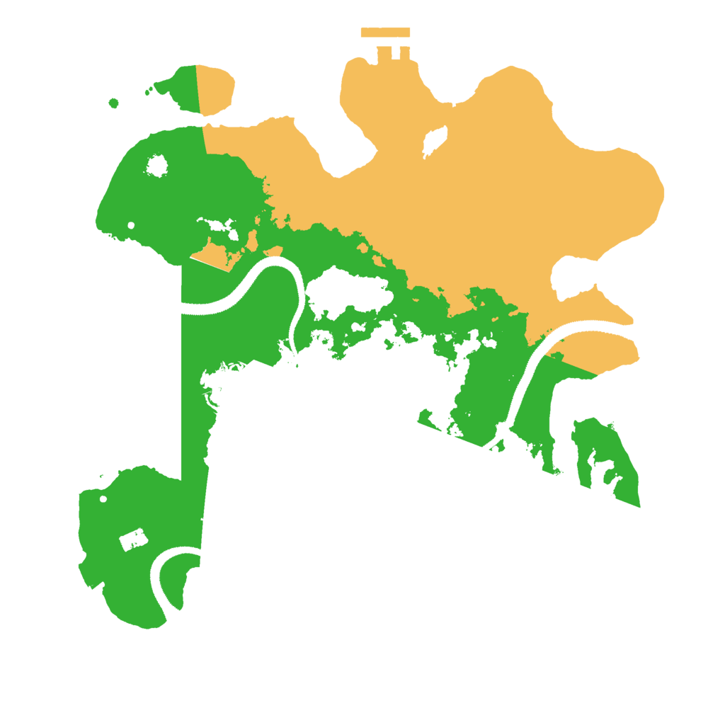 Biome Rust Map: Procedural Map, Size: 3000, Seed: 343555